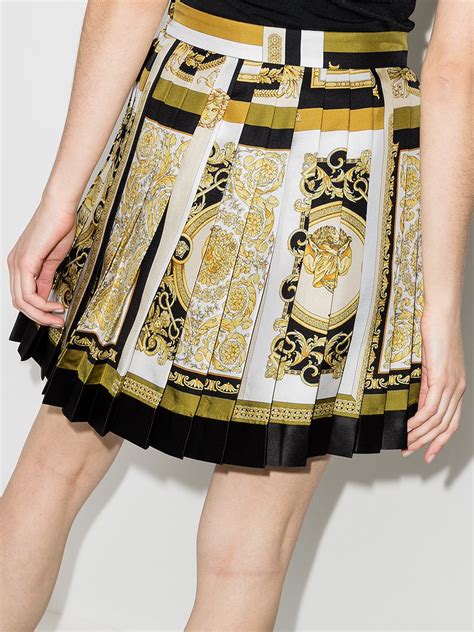 versace skirt 2018|versace pleated skirt.